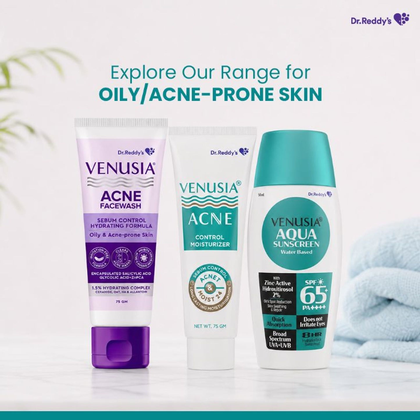 Venusia Acne Control Moisturizer| Oily Skin Friendly| Lightens Acne Scars|75g