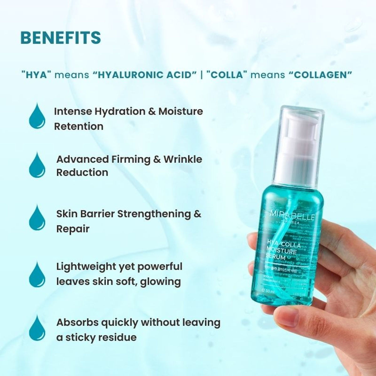 Mirabelle Korea Hyaluronic + Collagen Moisture Serum