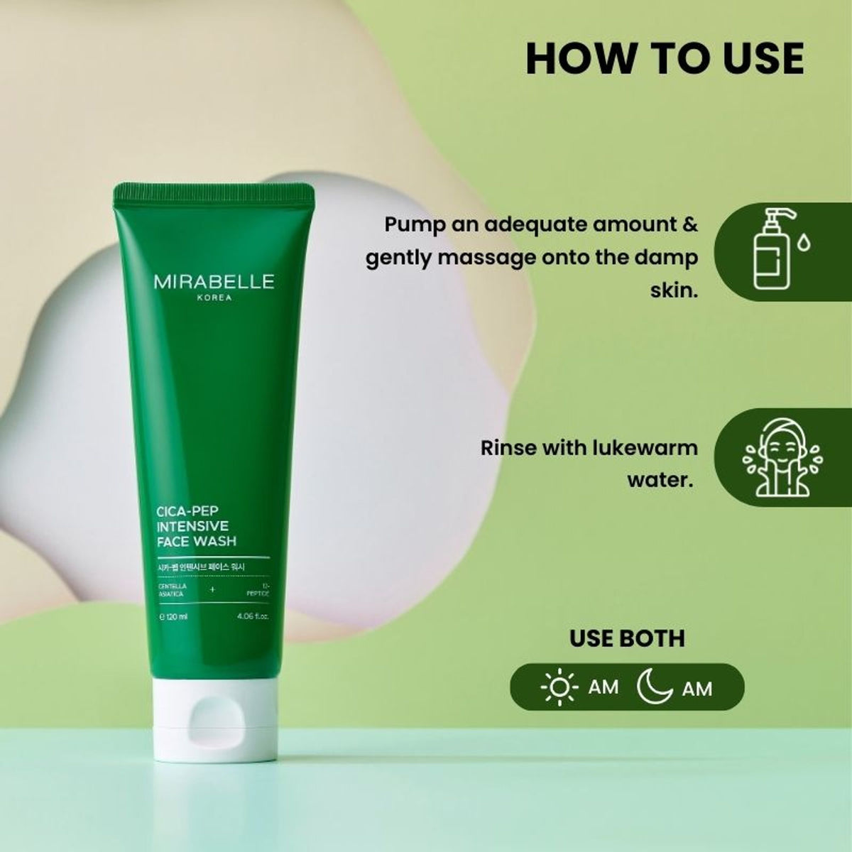 Mirabelle Korea Cica + Peptide Intensive Face Wash