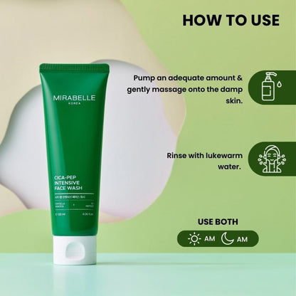 Mirabelle Korea Cica + Peptide Intensive Face Wash