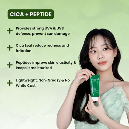 Mirabelle Korea Cica + Peptide Intensive Sunscreen SPF 50+ PA++++
