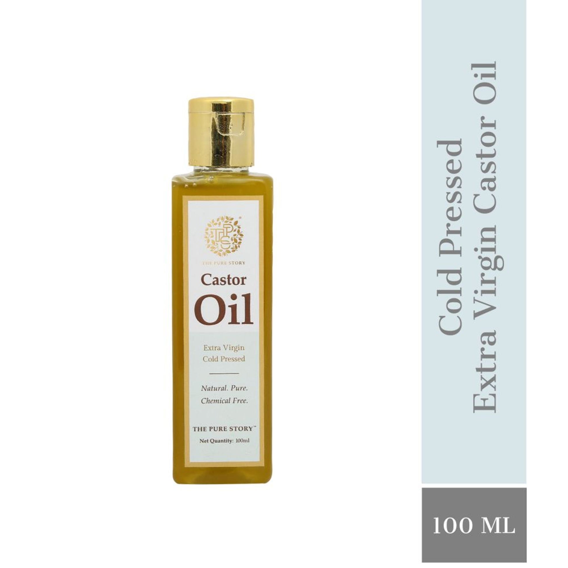 The Pure Story Natural Cold Pressed Oil for Skin & Hair with Castor