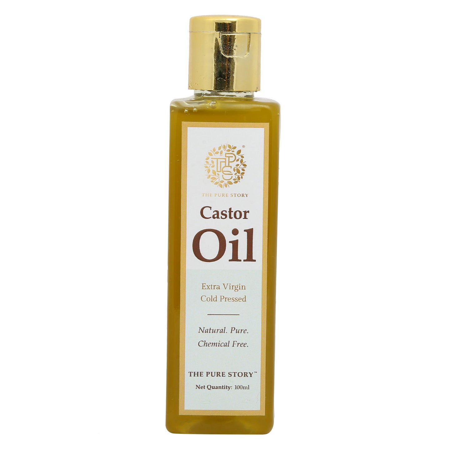 The Pure Story Natural Cold Pressed Oil for Skin & Hair with Castor