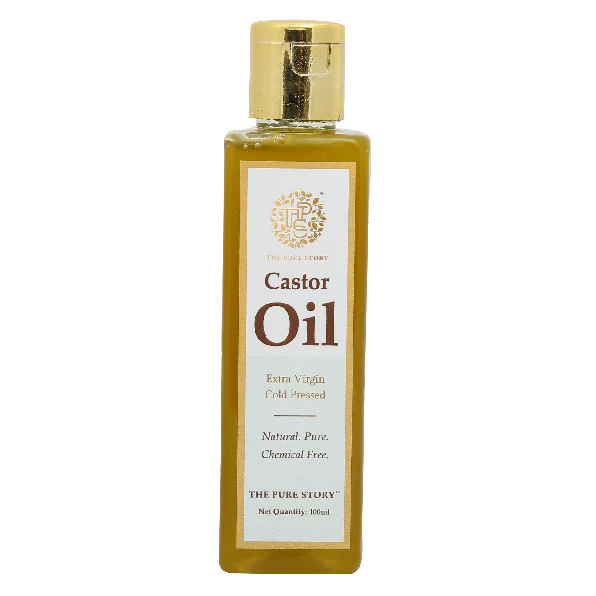 The Pure Story Natural Cold Pressed Oil for Skin & Hair with Castor