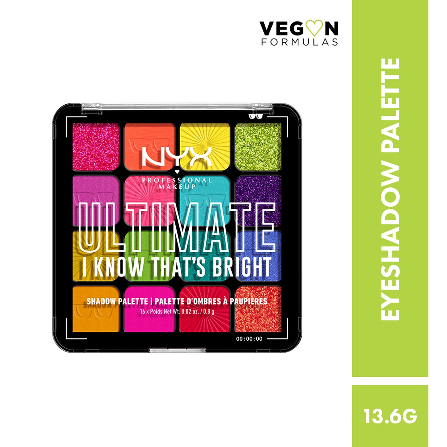NYX Professional Makeup Ultimate Shadow Palette - Warm Neutrals - I Know That's Bright