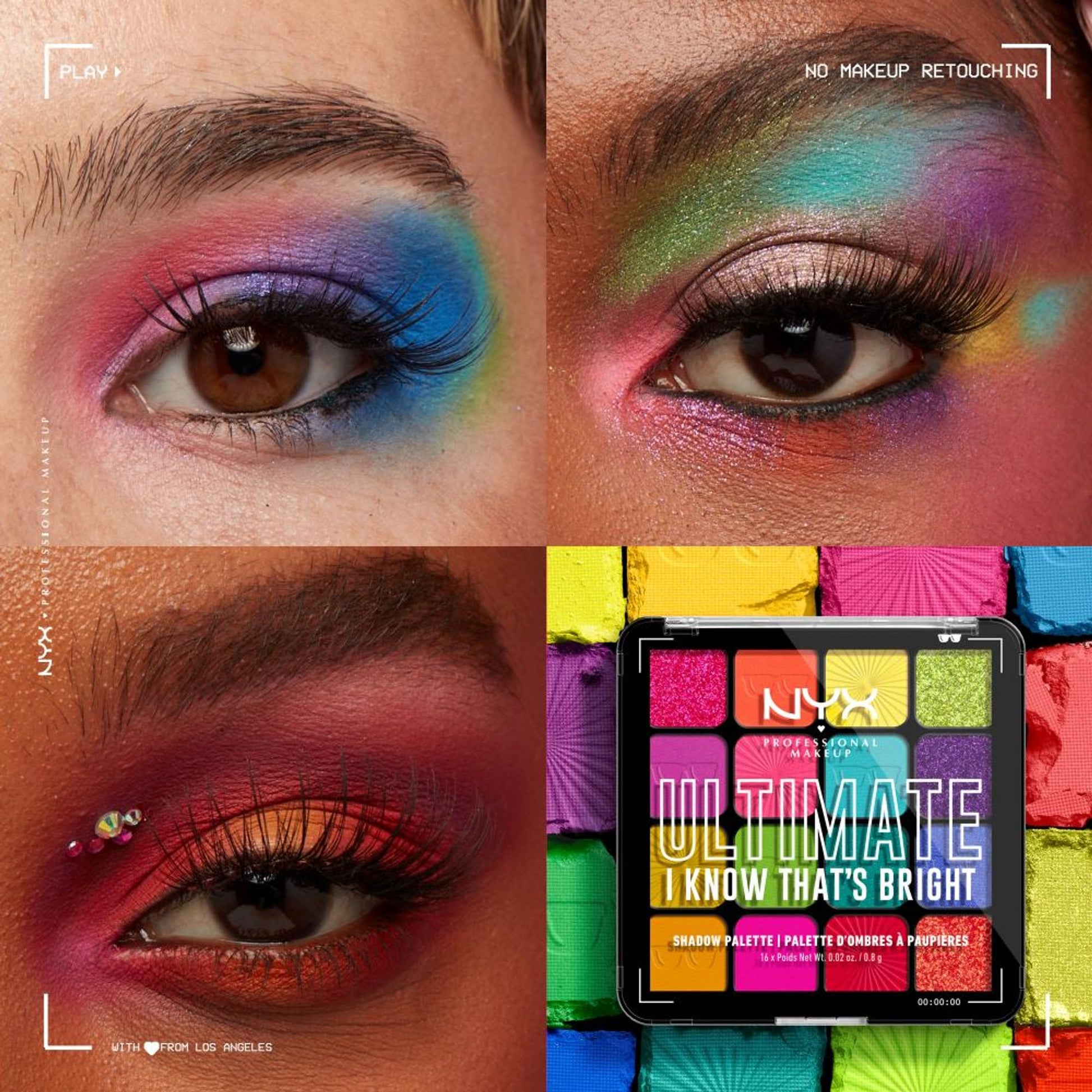 NYX Professional Makeup Ultimate Shadow Palette - Warm Neutrals - I Know That's Bright