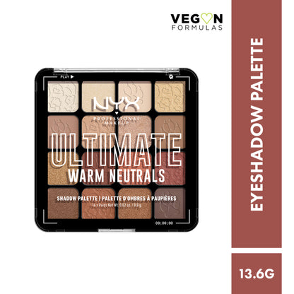 NYX Professional Makeup Ultimate Shadow Palette - Warm Neutrals - Warm Neutrals