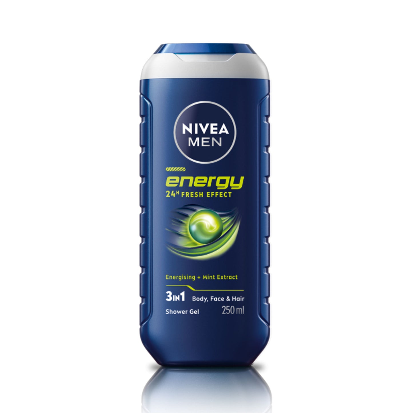 NIVEA MEN Body Wash, Energy with Mint Extracts, Shower Gel for Body, Face & Hair