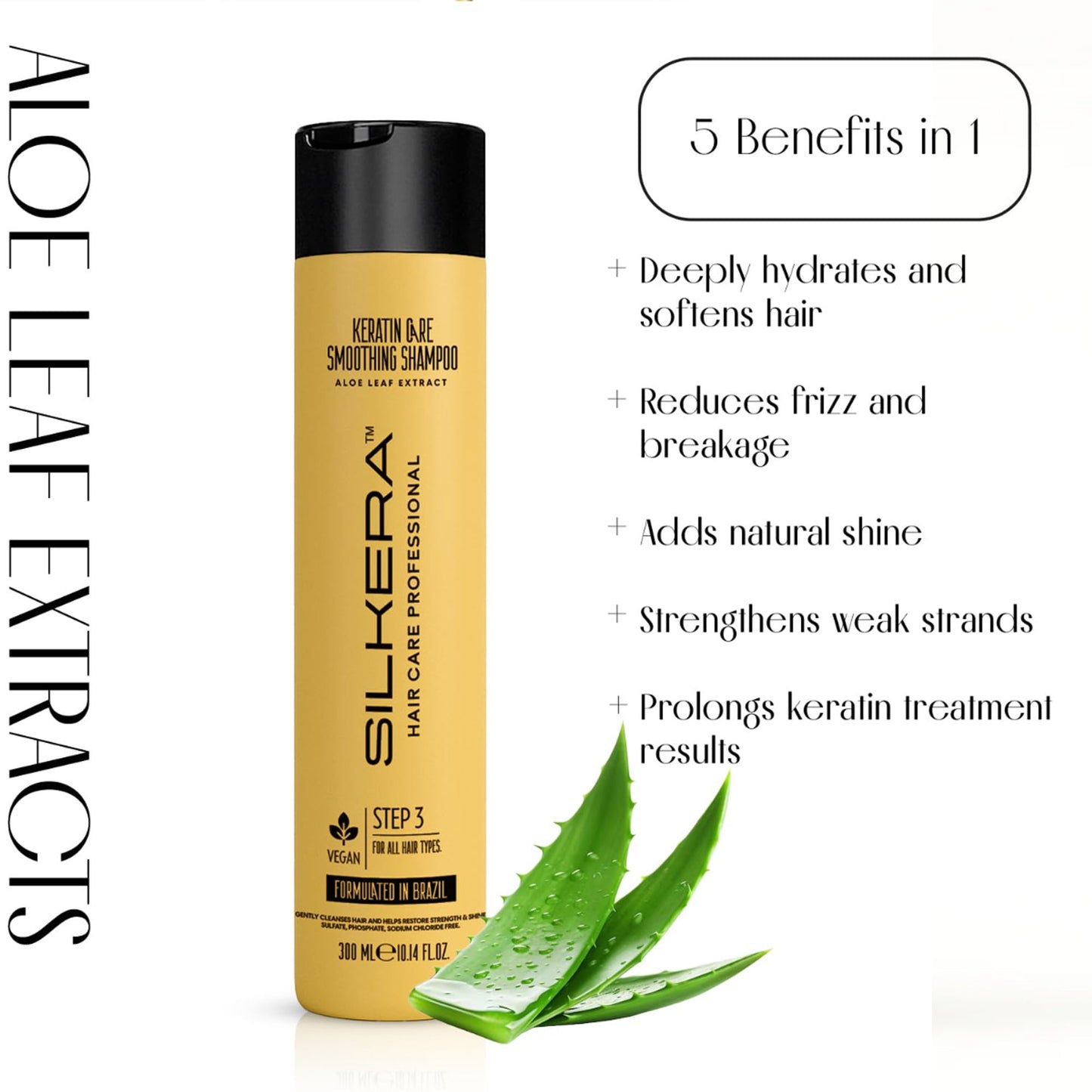 SILKERA HAIR CARE PROFESSIONAL Keratin Care Smoothing Shampoo Step 3