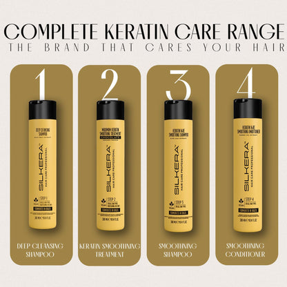 SILKERA HAIR CARE PROFESSIONAL Keratin Care Smoothing Shampoo Step 3