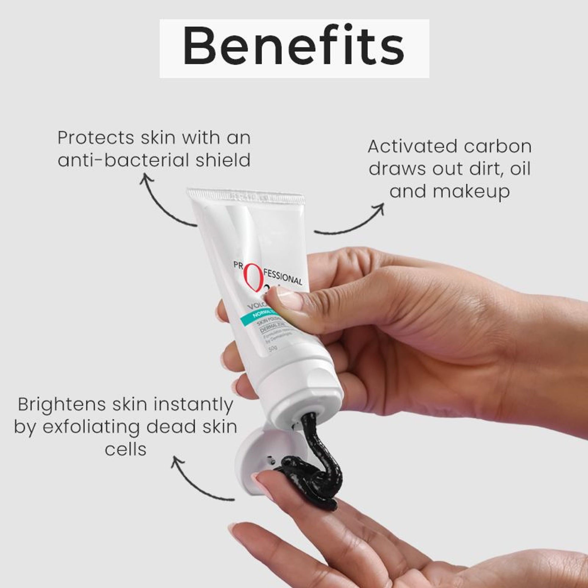 O3+ Volcano Scrub Normal To Oily Skin For Blackheads & Instant Brightening