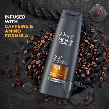 Dove Men +Care Thick & Strong 2 In 1 Shampoo + Conditioner