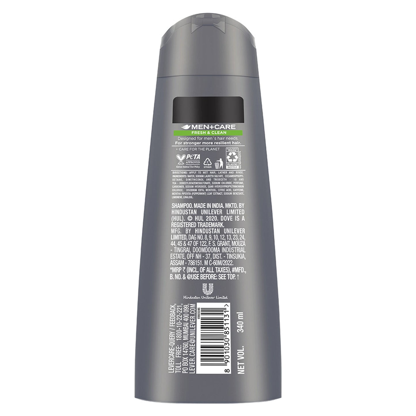 Dove Men +Care Fresh & Clean 2 In 1 Shampoo + Conditioner