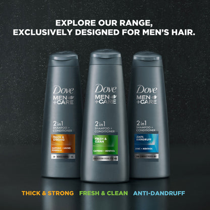 Dove Men +Care Fresh & Clean 2 In 1 Shampoo + Conditioner
