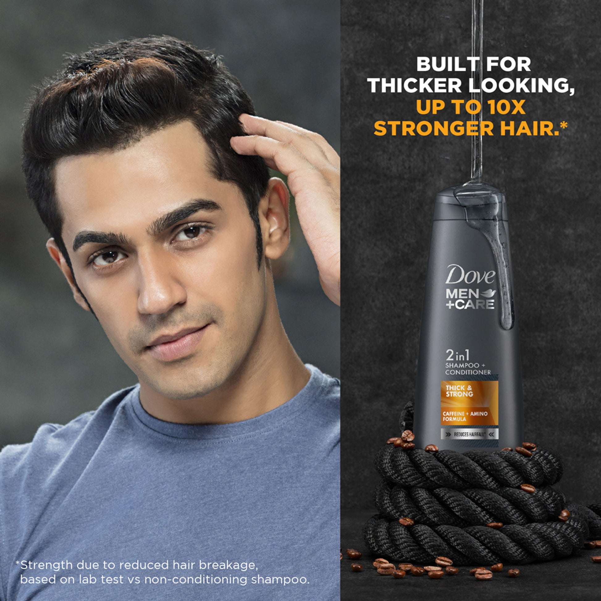 Dove Men +Care Thick & Strong 2 In 1 Shampoo + Conditioner
