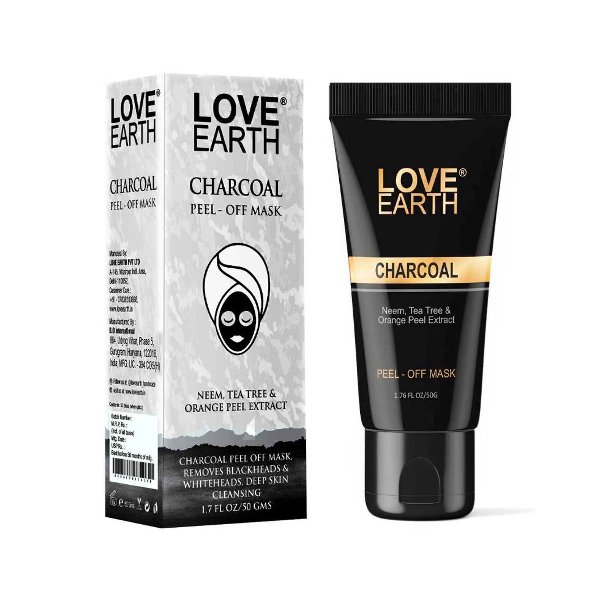 Love Earth Charcoal Peel off Mask