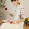Dhiyona IE Embroidered Pure Cotton Top With Trousers Co-Ords