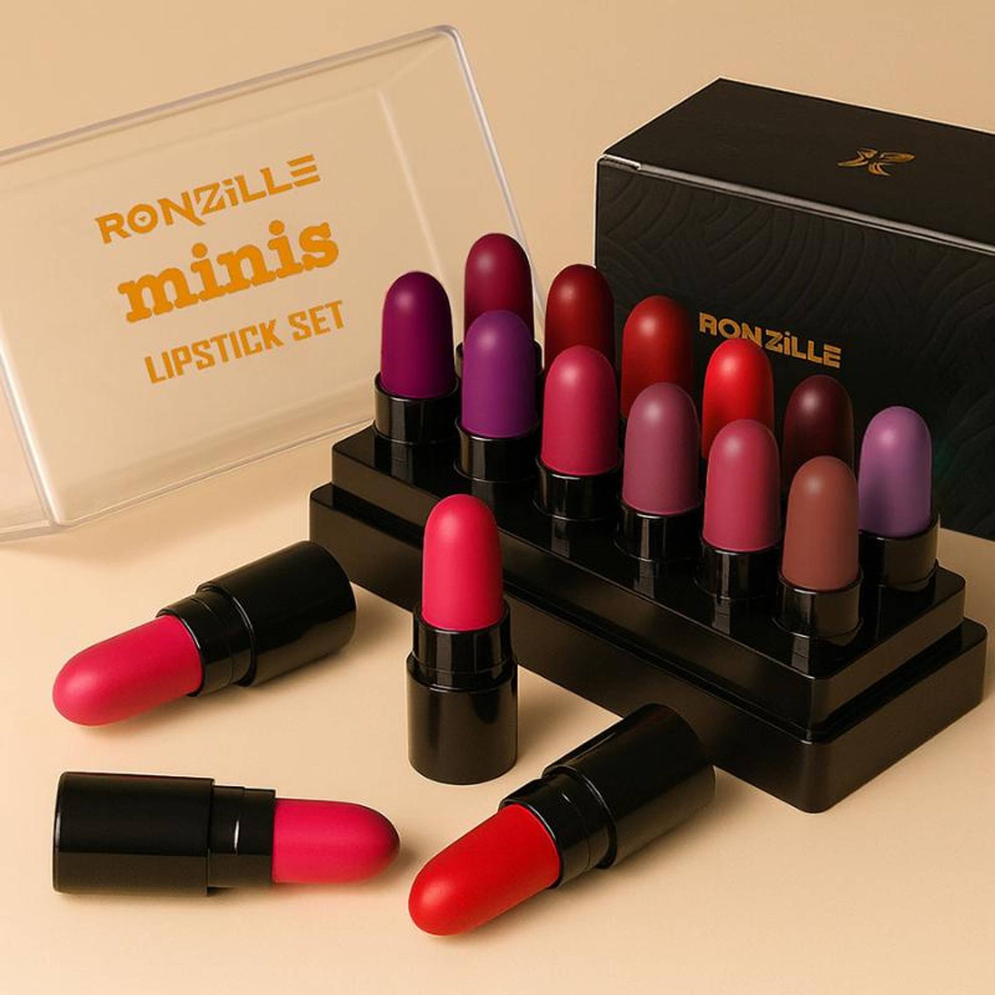 Ronzille Mini Trial Lipstick Kit - Set Of 12 Shade A