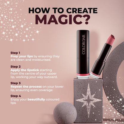 Colorbar Velvet Matte Lipstick - Pink Hearts