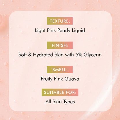 mCaffeine 1% Glycolic Acid Detan Body Wash, 5% Niacinamide-Kojic Acid Reduces Dark Spots & Brightens
