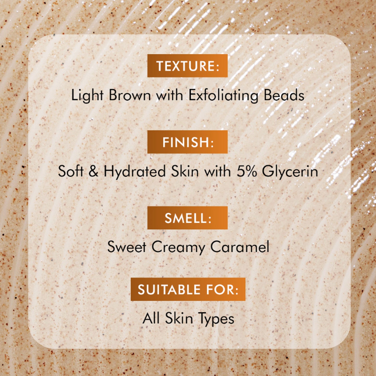 mCaffeine 7%Exfoliating Caramel Crunch Body Wash-1%Salicylic 2%LacticAcidShowerGeltoReduceBodyAcne