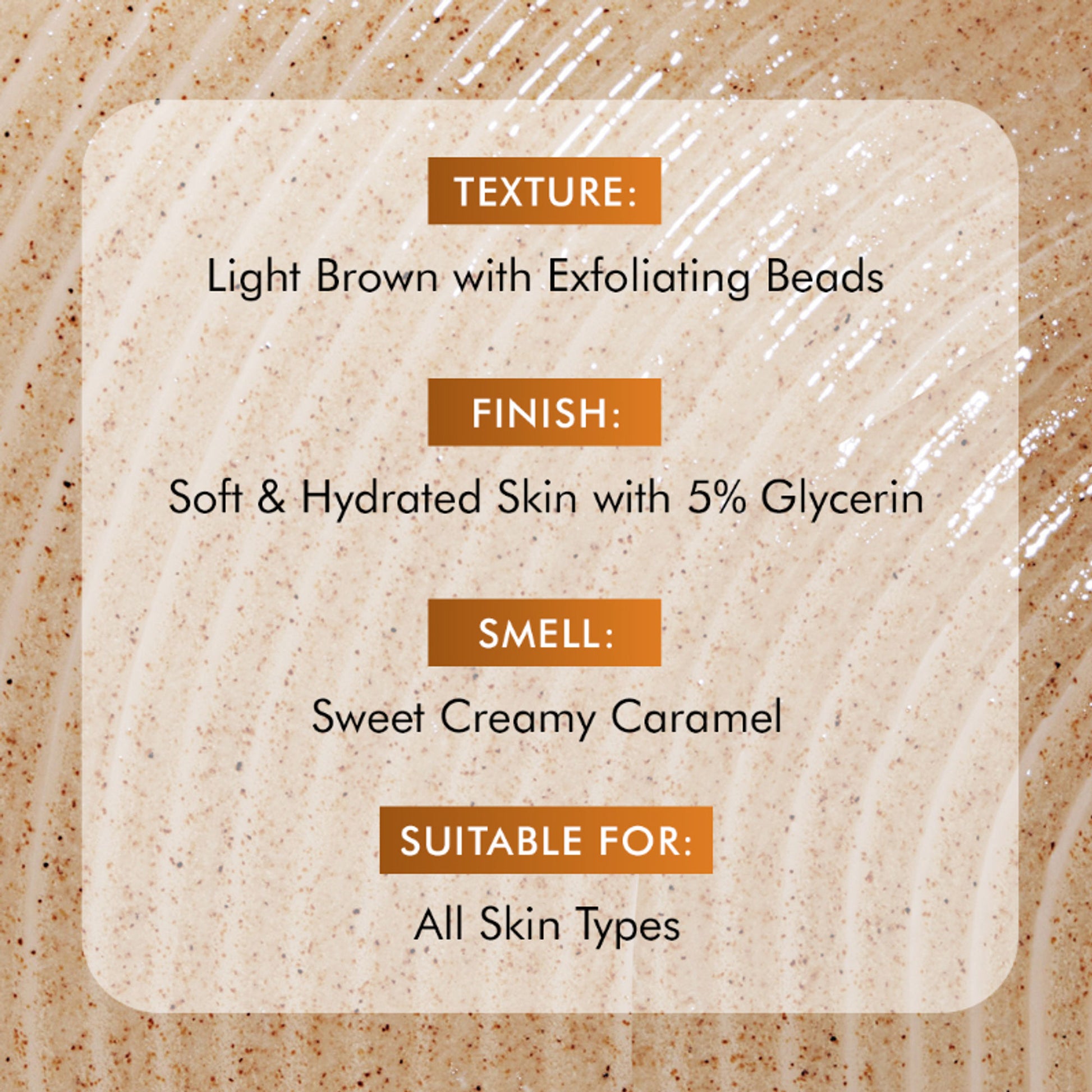 mCaffeine 7%Exfoliating Caramel Crunch Body Wash-1%Salicylic 2%LacticAcidShowerGeltoReduceBodyAcne