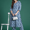 Dhiyona IE Printed Regular Pure Cotton Kurta & Trousers