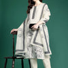 Dhiyona IE Floral Printed Linen Kurta with Trousers & Dupatta