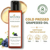 Mystiq Living Grapeseed Oil For Hair Growth, Face & Skin 100% Pure & Cold Pressed