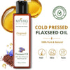 Mystiq Living Flaxseed Oil for Hair, Face & Skin, 100% Pure Cold Pressed and Organic with Omega 3