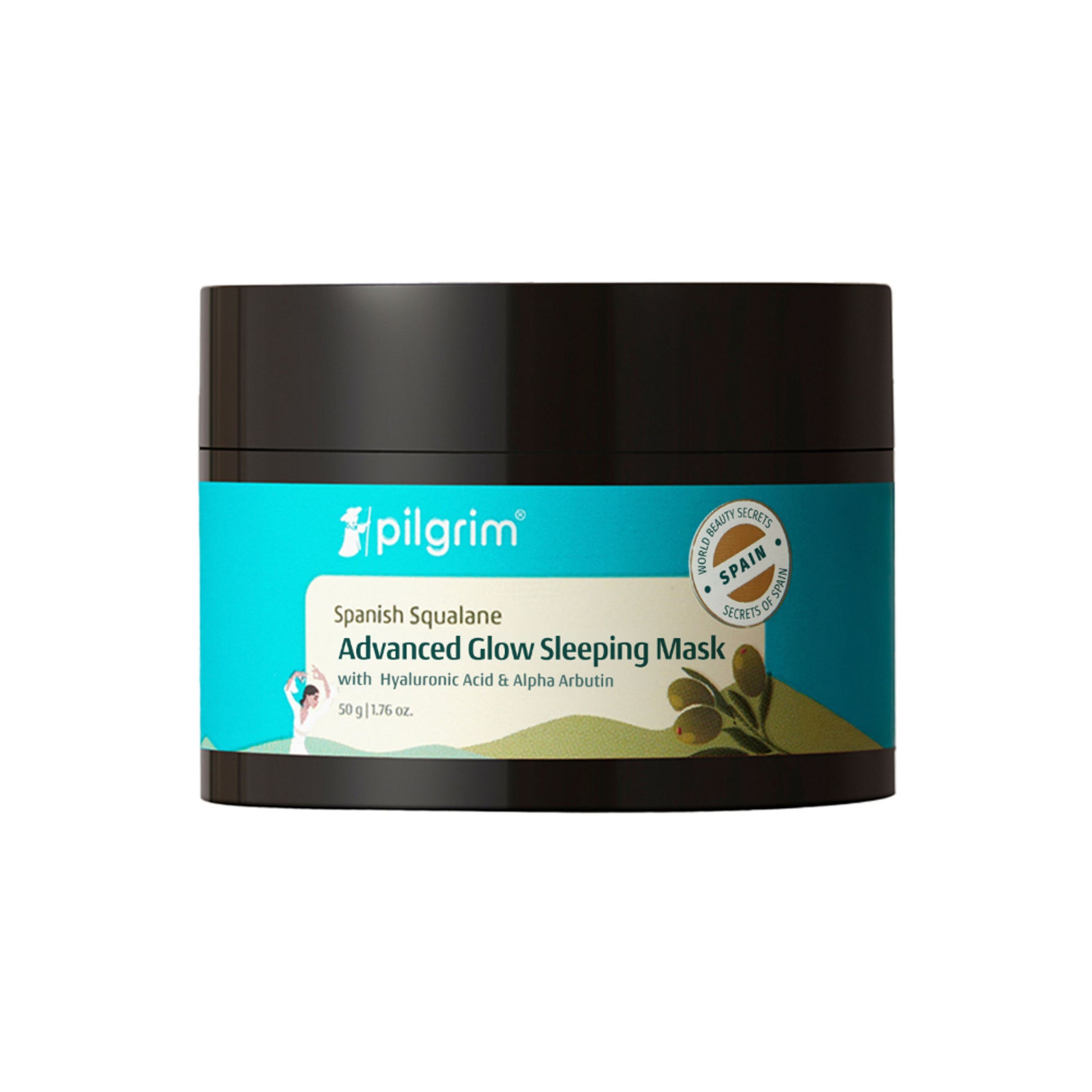 Pilgrim Squalane Glow Sleeping Mask with Alpha Arbutin & Hyaluronic Acid
