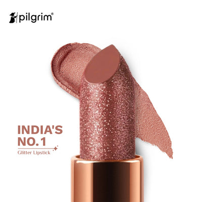 Pilgrim Dubai Bling Glitter Lipstick Soft Matte Finish, Non-Drying with Vitamin E - The Khalifa02