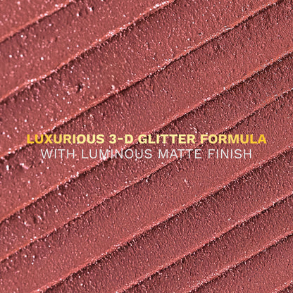 Pilgrim Dubai Bling Glitter Lipstick Soft Matte Finish, Non-Drying with Vitamin E - Jumeirah Jewel01 - Royal Noor05