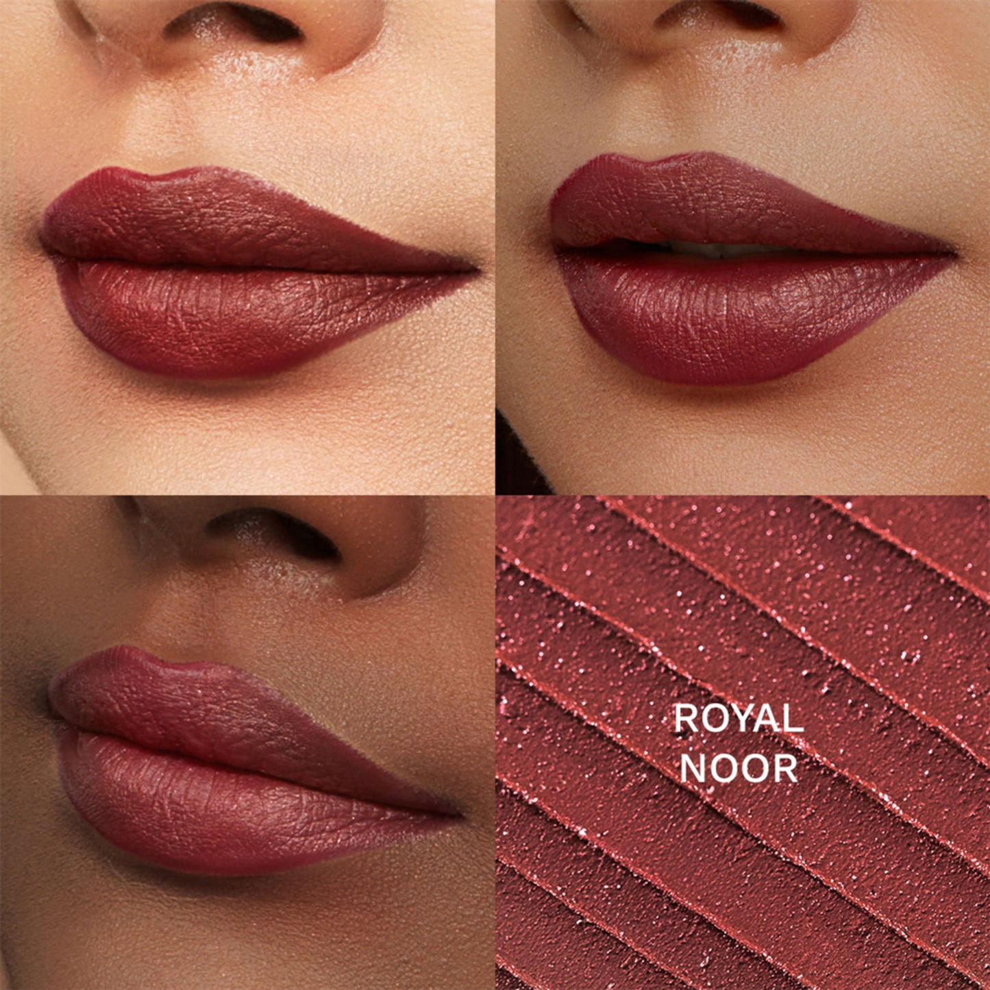 Pilgrim Dubai Bling Glitter Lipstick Soft Matte Finish, Non-Drying with Vitamin E - Jumeirah Jewel01 - Royal Noor05