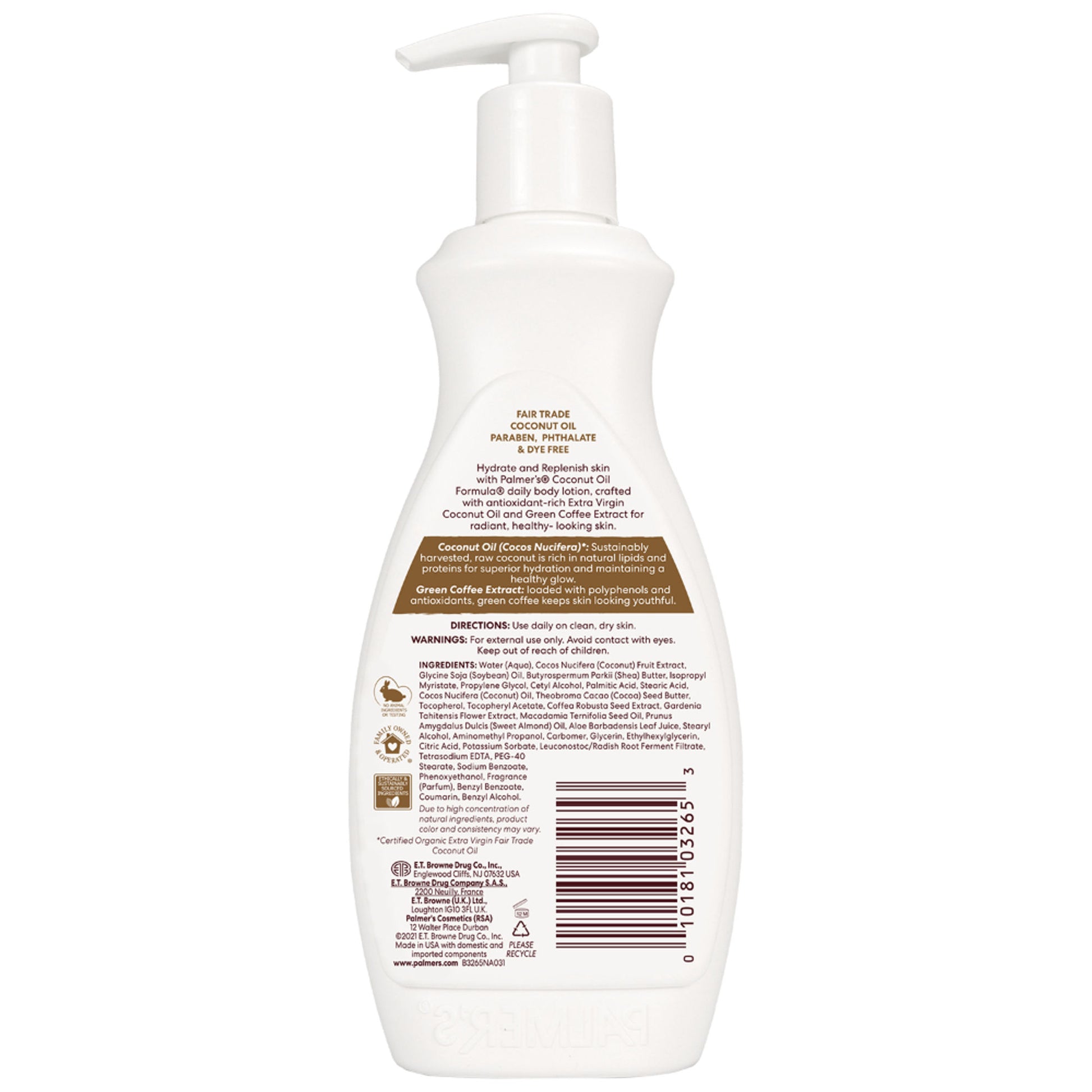 Palmer's Coconut Oil Body Lotion With Green Coffee Extract For Deep Moisturization