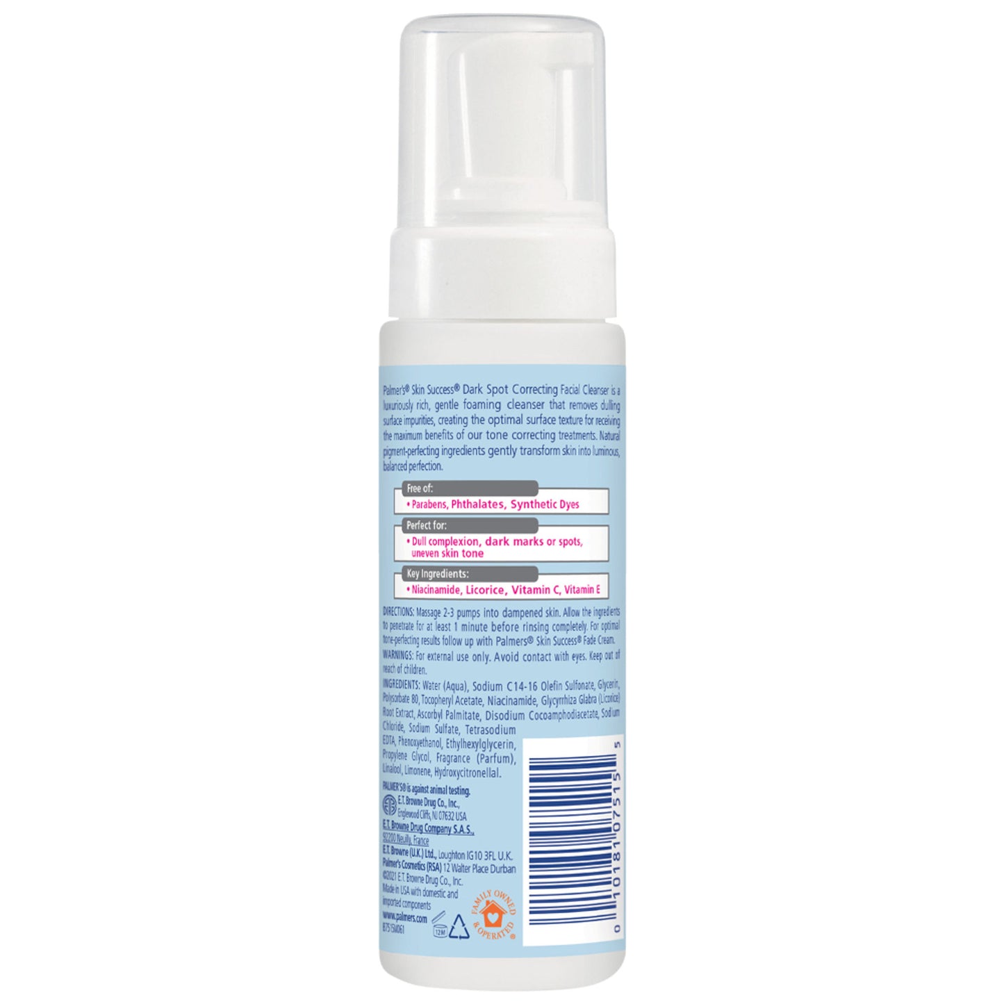 Palmer’s Skin Success Facial Cleanser for Correction of Dark Spots, Uneven Skin Tone