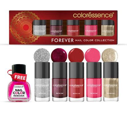 Coloressence Nail Paint Kit With Free Nail Paint Remover - Forever