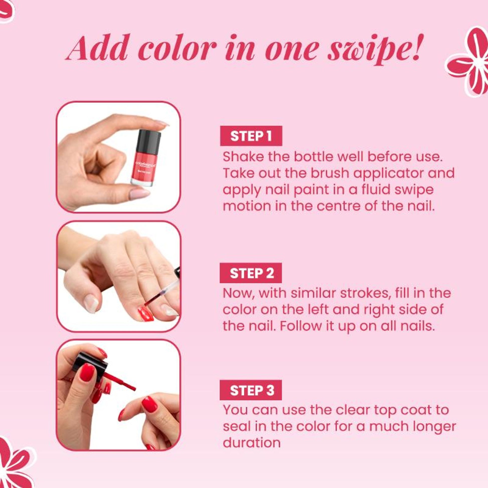 Coloressence Nail Paint Kit With Free Nail Paint Remover - Fresh Bloom