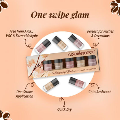 Coloressence Nail Paint Kit With Free Nail Paint Remover - Naturally Yours