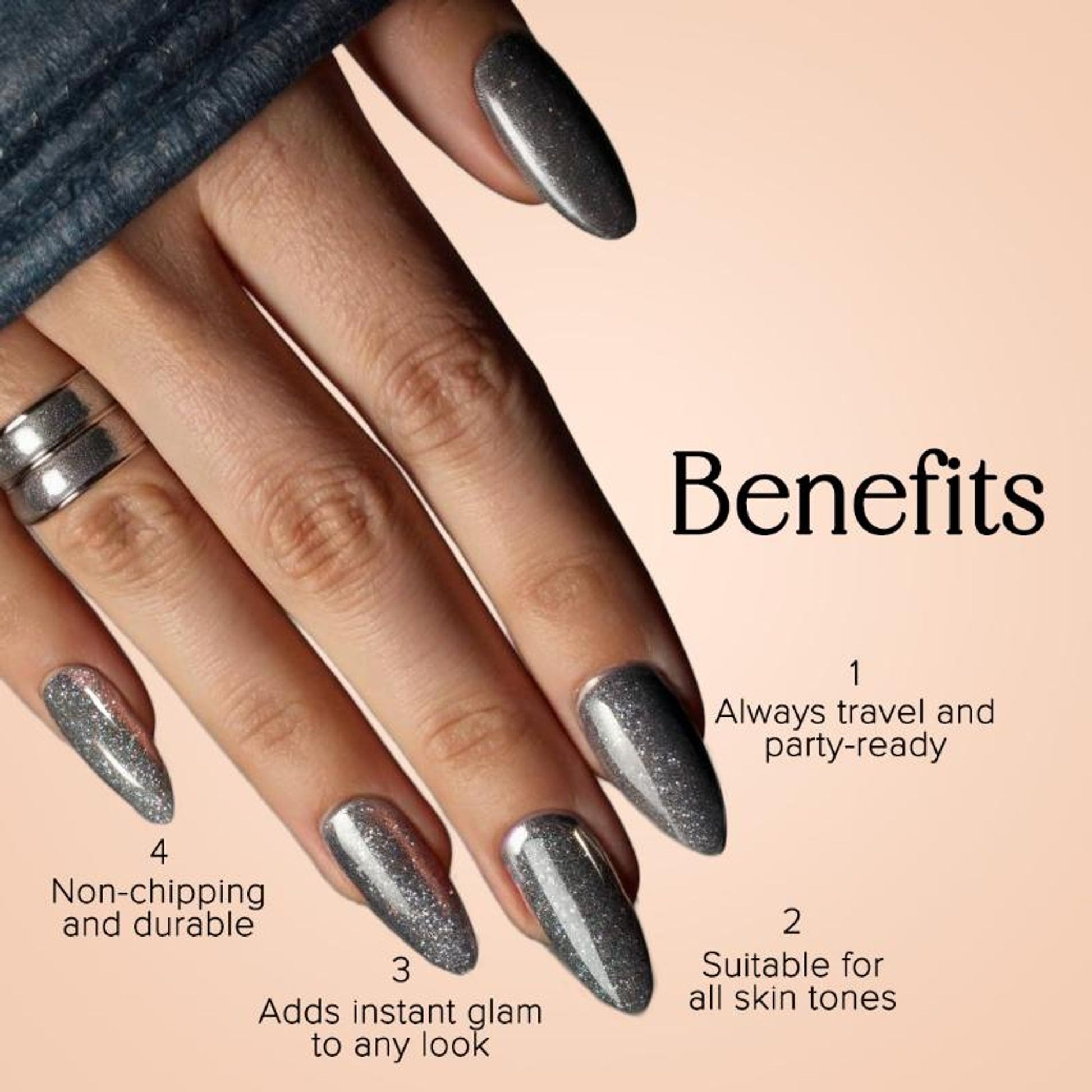 Coloressence Talk Glitter To Me Glitter Nail Paint Kit - Quick-Dry, Long-Lasting Sparkle