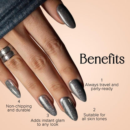 Coloressence Talk Glitter To Me Glitter Nail Paint Kit - Quick-Dry, Long-Lasting Sparkle