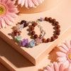 Dhiyona Set Of 2 Rudraksh & Seven Chakra Chip Bracelet Rakhi With Roli Chawal Chandan Mishri