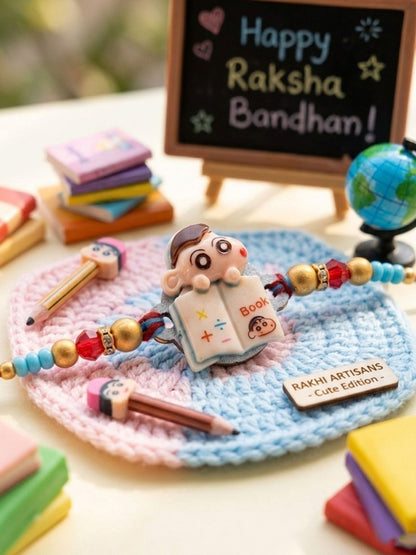 Anouk Kids Shinchan Character Artificial Beads Thread Rakhi