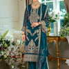 Dhiyona IE Ethnic Motifs Embroidered Thread Work Straight Kurta With Trousers & Dupatta