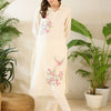 Dhiyona IE Women Ethnic Motifs Embroidered Regular Thread Work Pure Cotton Kurta with Trousers