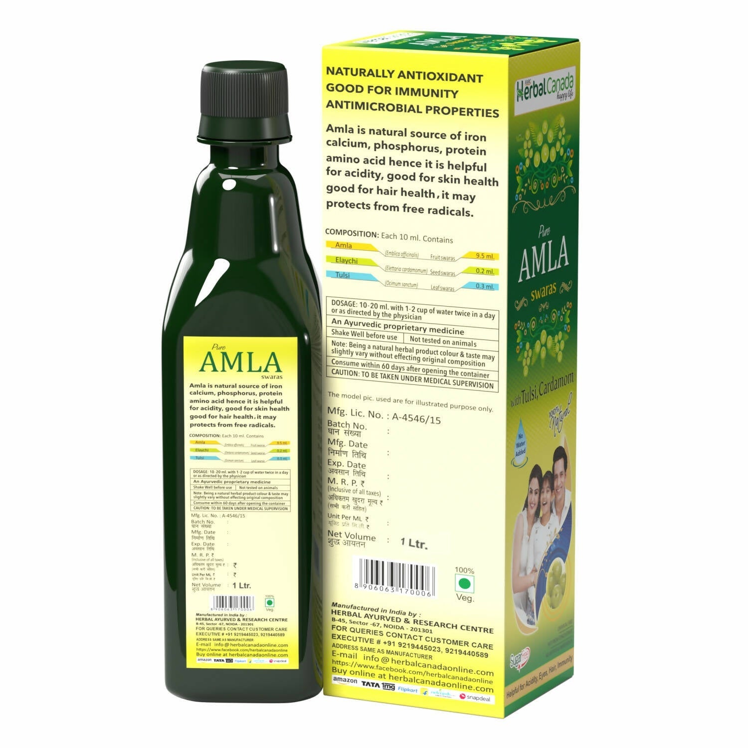 Herbal Canada Amla Ras - Indyancart