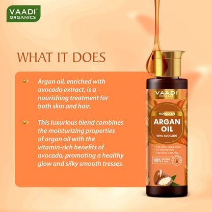 Vaadi Herbals Cold Pressed Morrocon Argan Oil