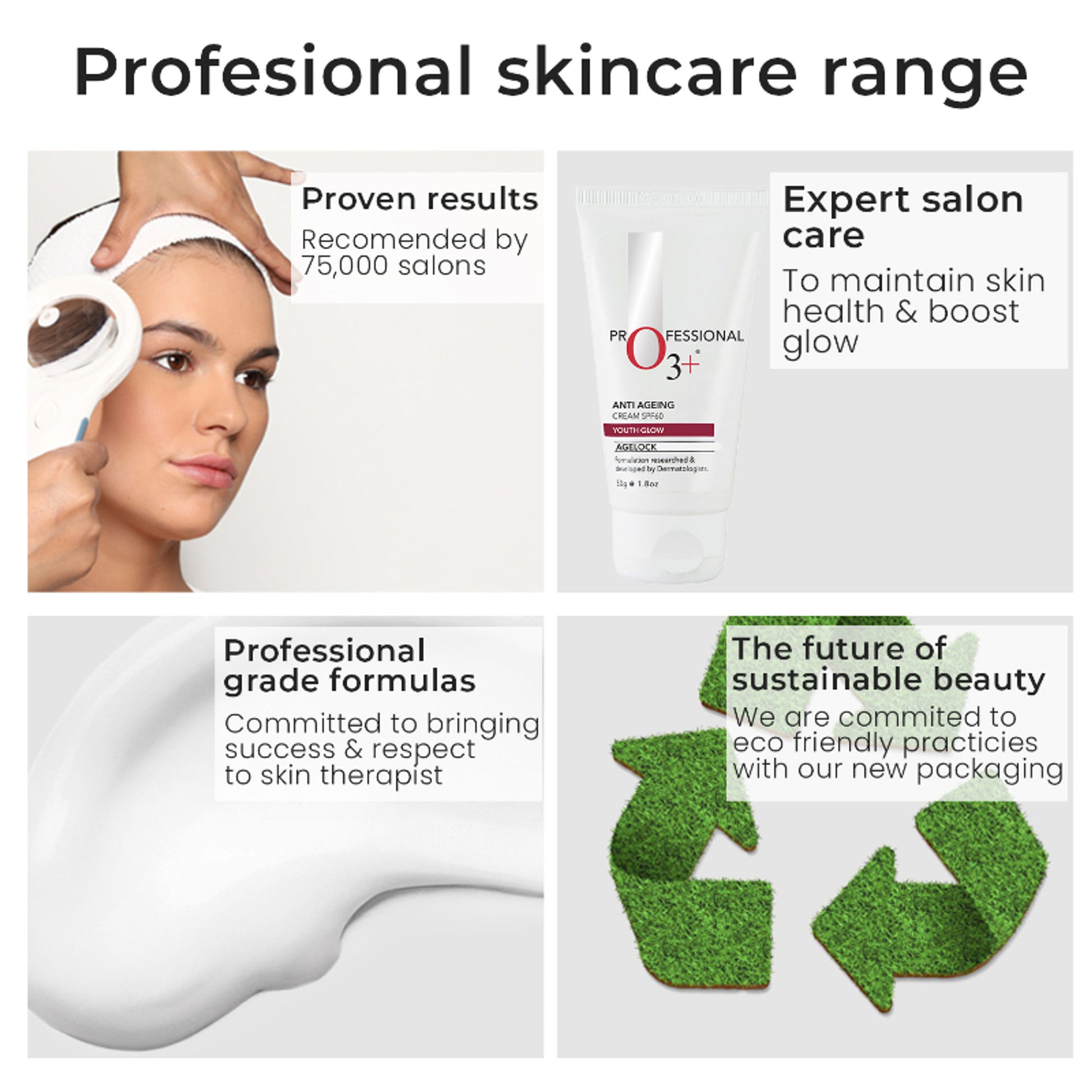 O3+ Agelock Anti Ageing Youth Glow Sunscreen Cream SPF 60