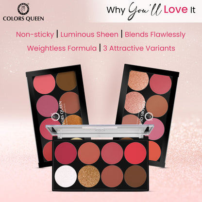 Colors Queen Ultra Professional Blush Palette - 01