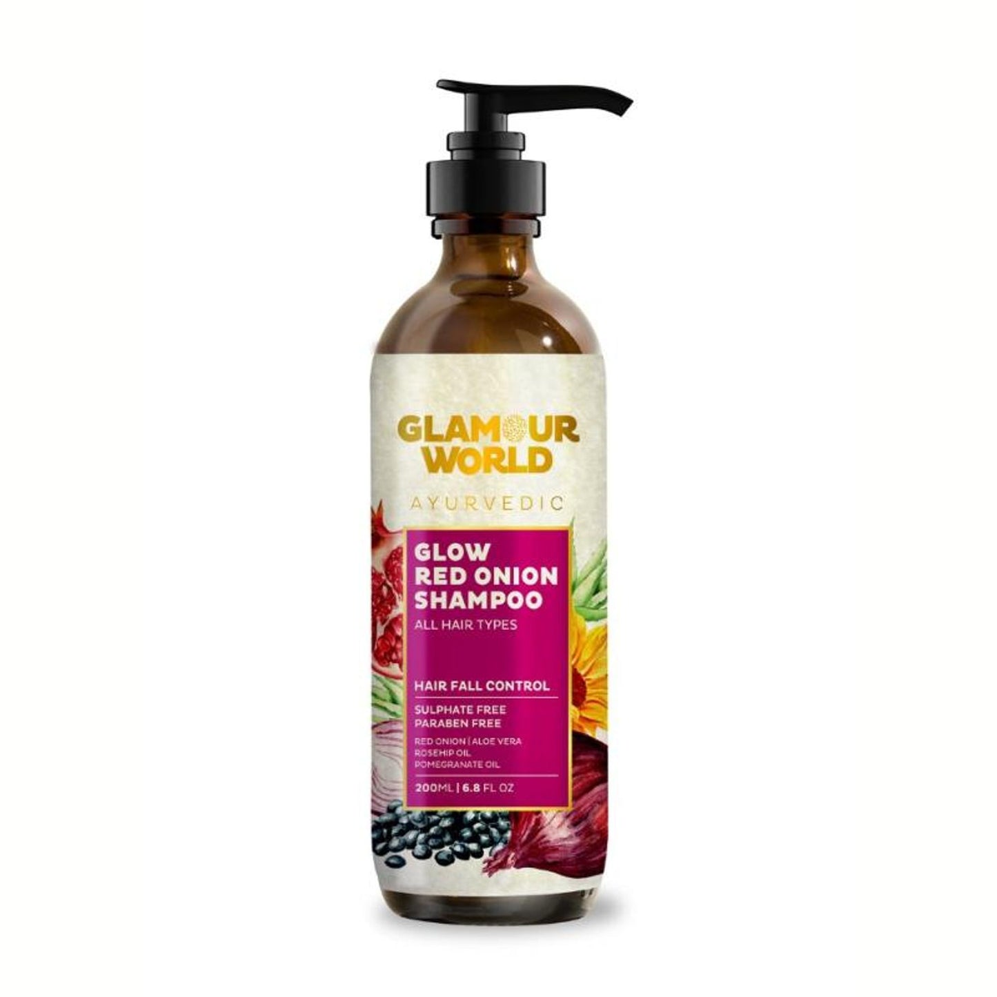 GLAMOUR WORLD AYURVEDIC Glow Red Onion Shampoo